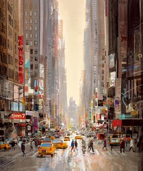 Straight and Narrow by Tom Butler - Paper on Board sized 30x25 inches. Available from Whitewall Galleries